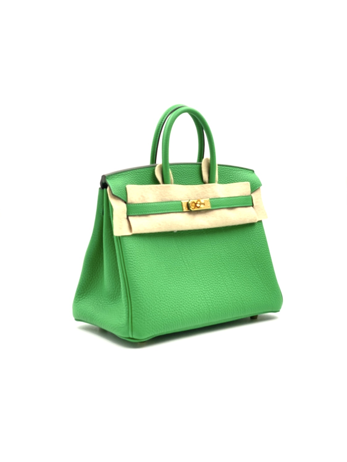 Hermes Birkin Bamboo 25cm, Togo with Gold Hardware