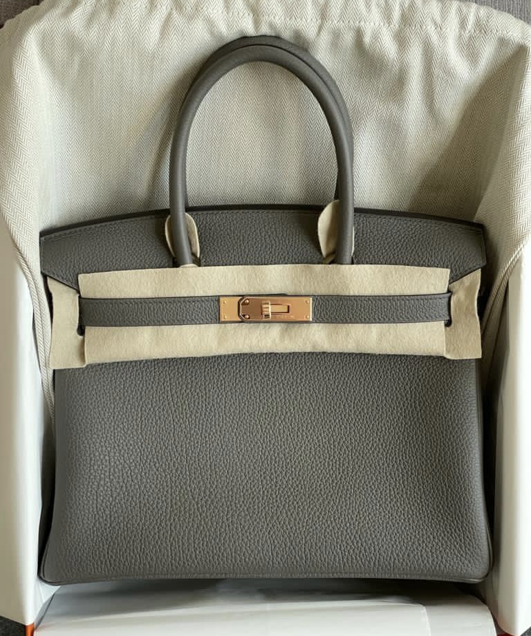 Hermes Birkin 30 Etain Togo Rose Gold Hardware – Madison Avenue