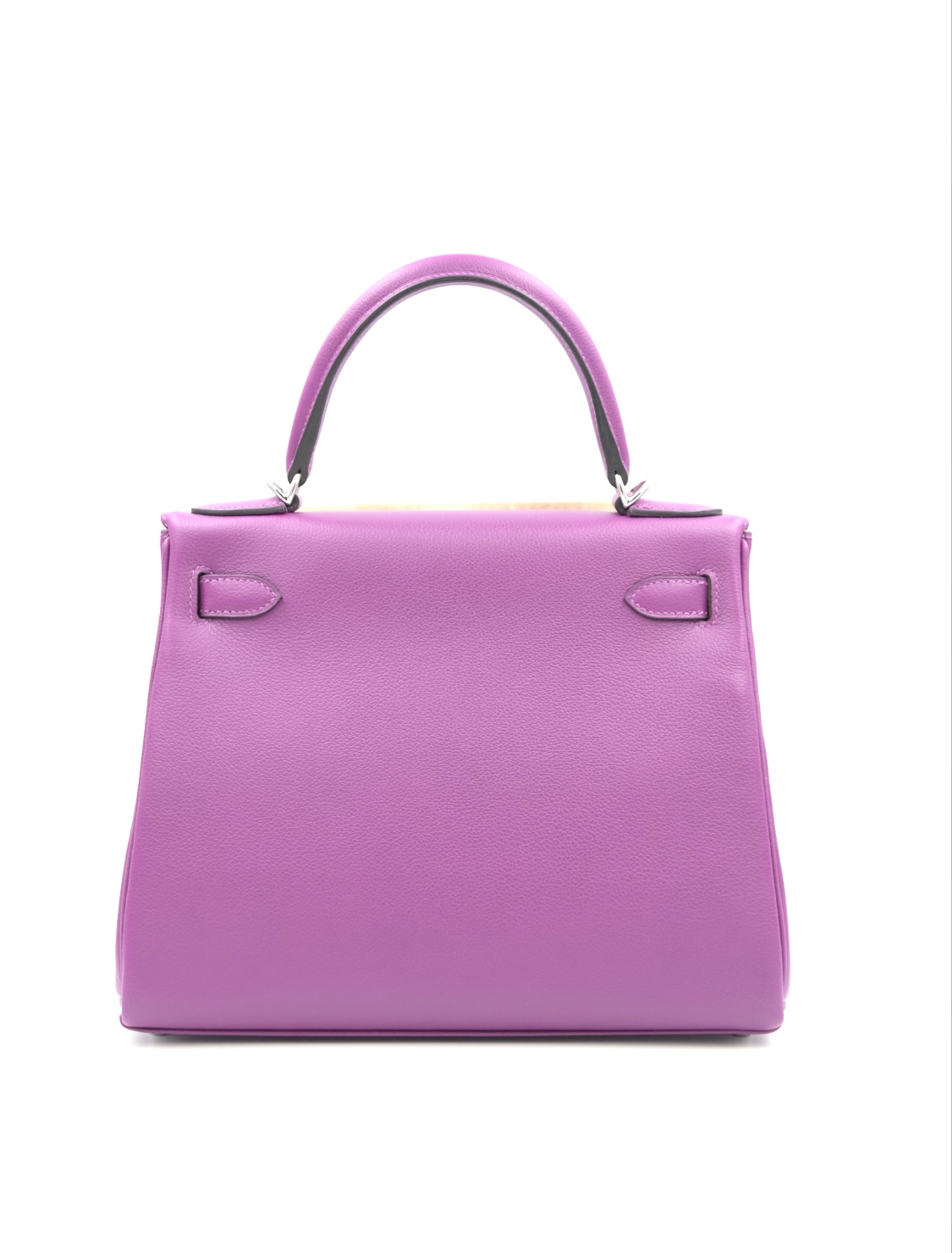 Hermes Kelly 25 Retourne Vert Amande Togo Palladium Hardware #D - Vendome  Monte Carlo