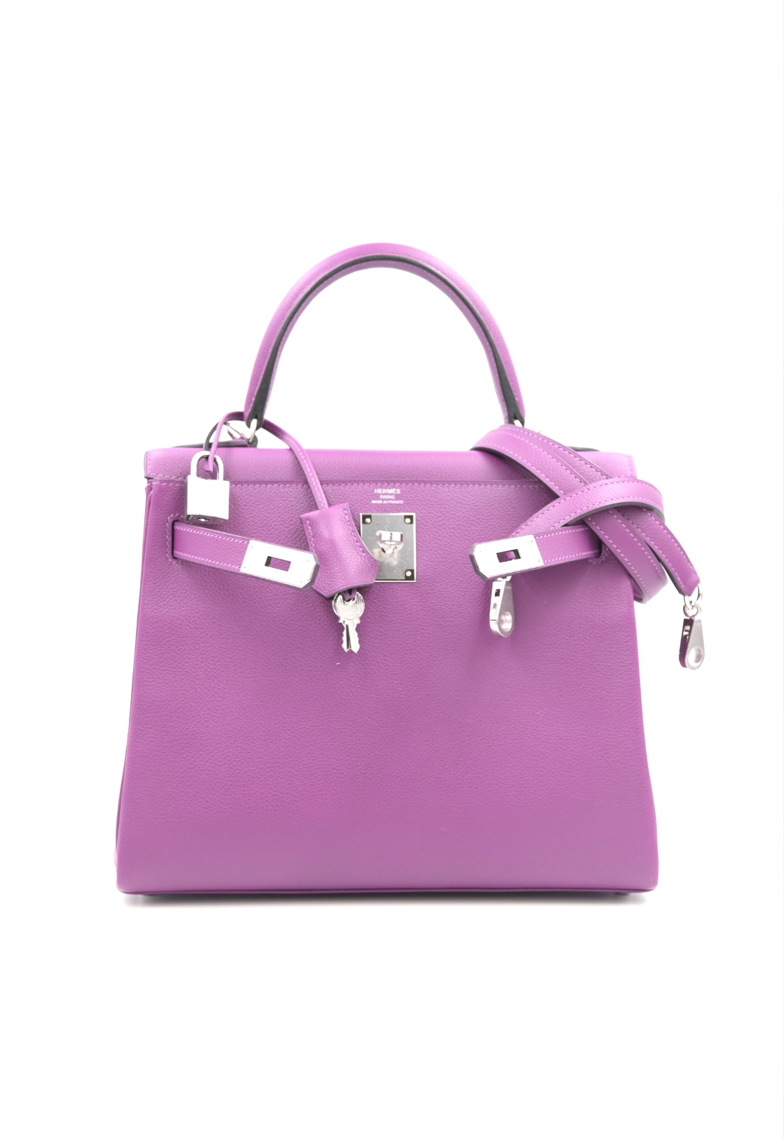 Hermès Kelly Danse II Rose D'ete Evercolor leather Palladium Hardware