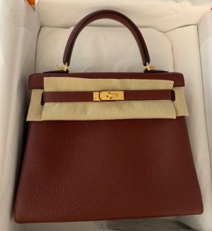 Hermes Birkin 35 Rouge Casaque Clemence Palladium Hardware #R - Vendome  Monte Carlo