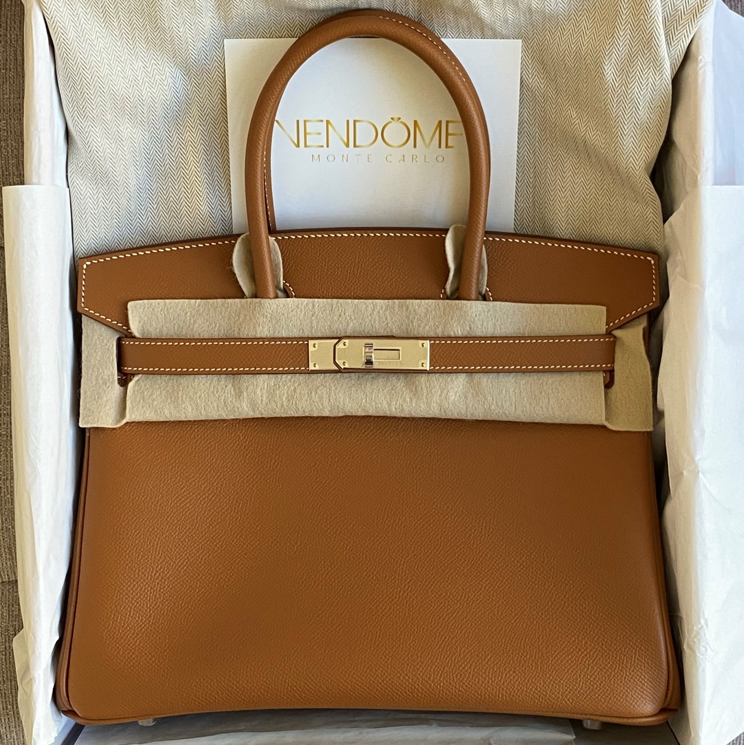 Hermes Birkin 30 Vert Cypres Epsom Gold Hardware #D - Vendome Monte Carlo