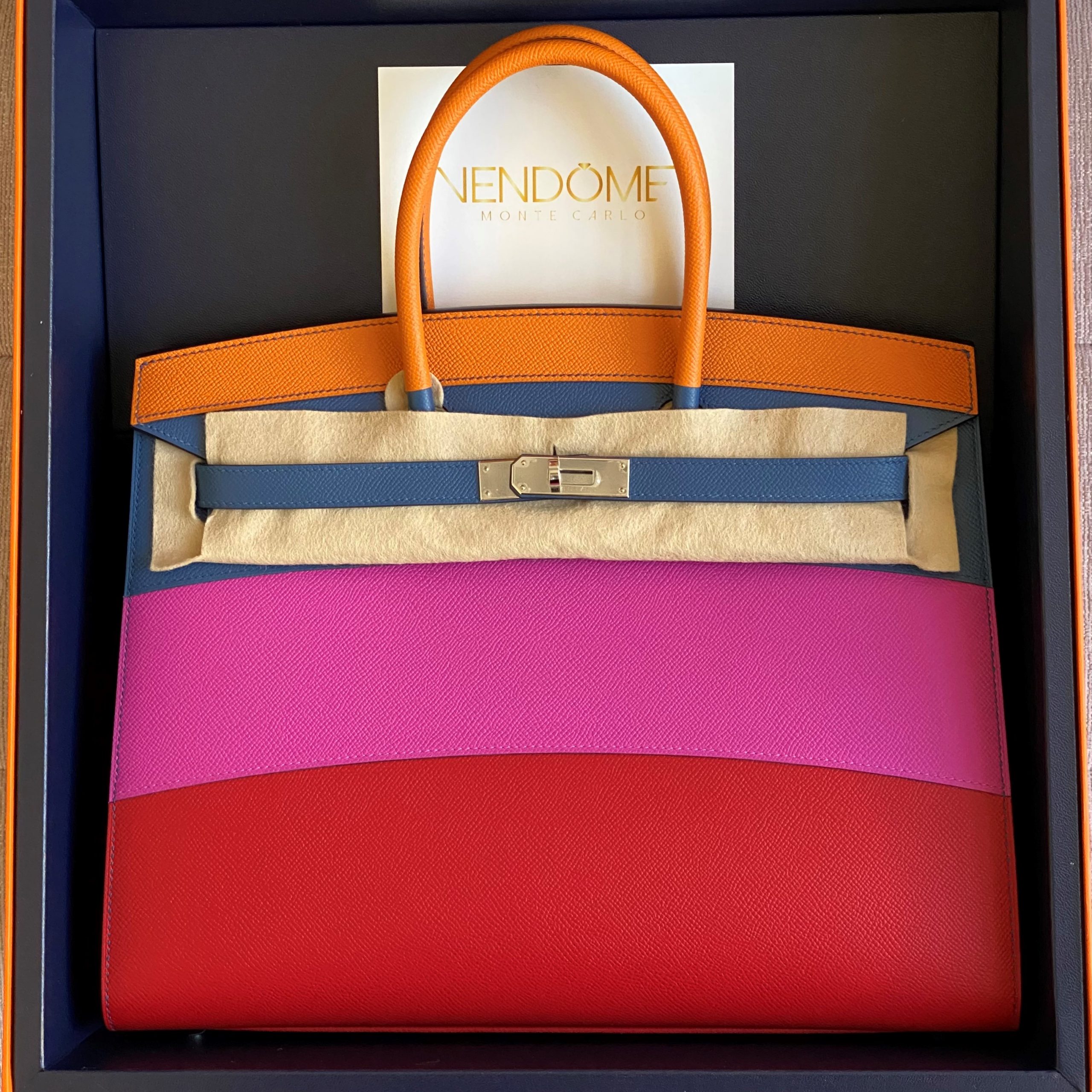 Hermes Rainbow Birkin 35 Limited Edition Bag Epsom Palladium Hardware :  u/HooooGoods