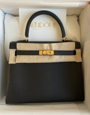 Hermes Birkin 25 Blanc White Himalaya Niloticus Mat Matte Gold/Diamond  Hardware #Q - Vendome Monte Carlo