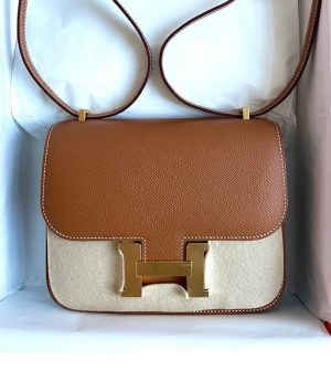 Hermes Constance 18 Mini Etain Epsom Rose Gold Hardware #D - Vendome Monte  Carlo