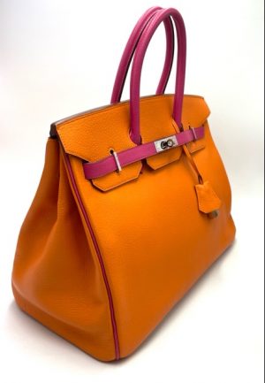 Hermes Birkin 30 Craie Togo Palladium Hardware #T - Vendome