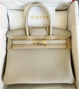 Hermes Birkin 30 Vert Amande Togo Gold Hardware #D - Vendome Monte Carlo