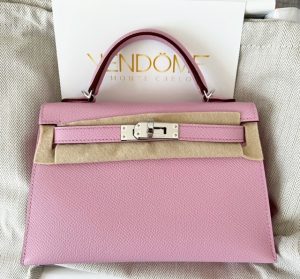 Hermes Kelly 25 Hss Sellier Mauve Sylvestre Epsom Gold Hardware - Vendome  Monte Carlo