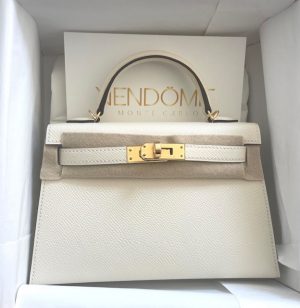 Hermes Kelly Ado Gold Clémence Gold Hardware #D - Vendome Monte Carlo