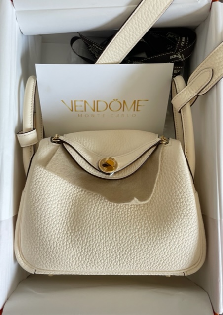 Hermes Mini Lindy Nata Clemence Gold Hardware - Vendome