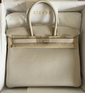 Hermes Birkin 25 Gold Epsom Palladium Hardware #M - Vendome Monte