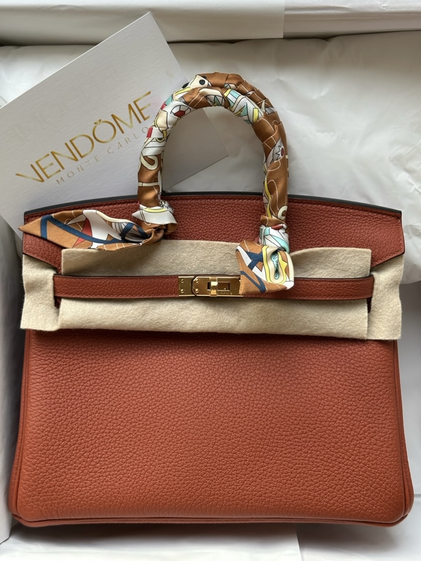 Hermes Birkin Togo 25 Cuivre in Togo Leather with Palladium - US