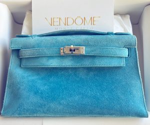 Hermes Kelly Pochette Ombre Lezard Lizard Palladium Hardware #D - Vendome  Monte Carlo