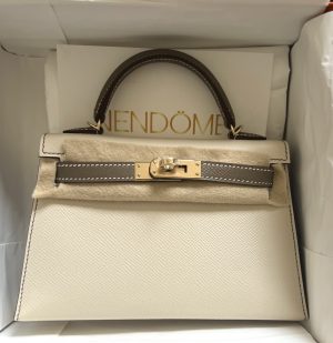 Hermes Mini Lindy Nata Clemence Gold Hardware - Vendome Monte Carlo