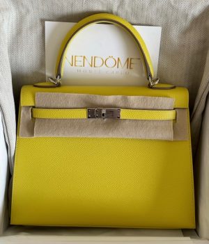 Hermes Kelly 25 Etoupe Togo Gold Hardware - Vendome Monte Carlo