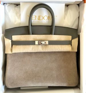 Hermes Birkin 25 Vert Amande Togo Palladium Hardware #D - Vendome Monte  Carlo