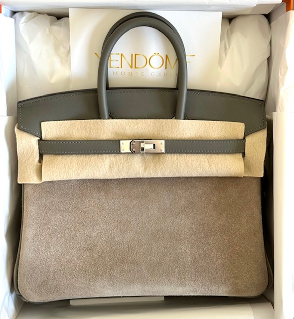 Hermes Birkin 25 Etain Togo Gold Hardware #C - Vendome Monte Carlo