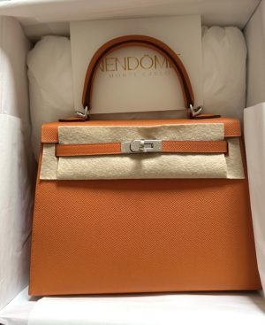 Hermes Birkin 30 Orange Epsom Gold Hardware #R - Vendome Monte Carlo