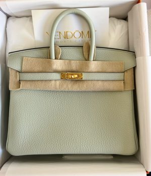 Hermes Birkin 30 Vert Amande Togo Gold Hardware #D - Vendome Monte Carlo