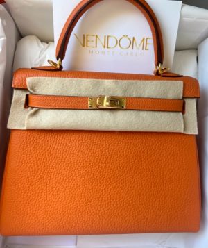 Hermes Birkin 30 Rouge Vif Autruche Ostrich Gold Hardware #D - Vendome  Monte Carlo