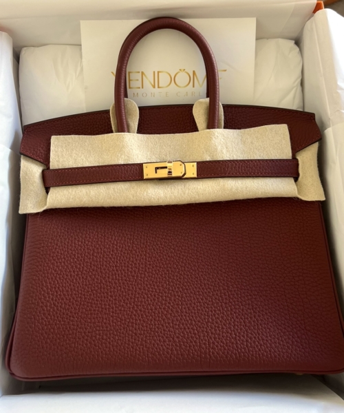 Hermes Birkin 25 Rouge H Togo Gold Hardware