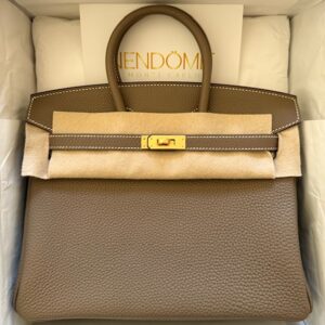 Hermes Birkin 25 Etoupe Togo Gold Hardware
