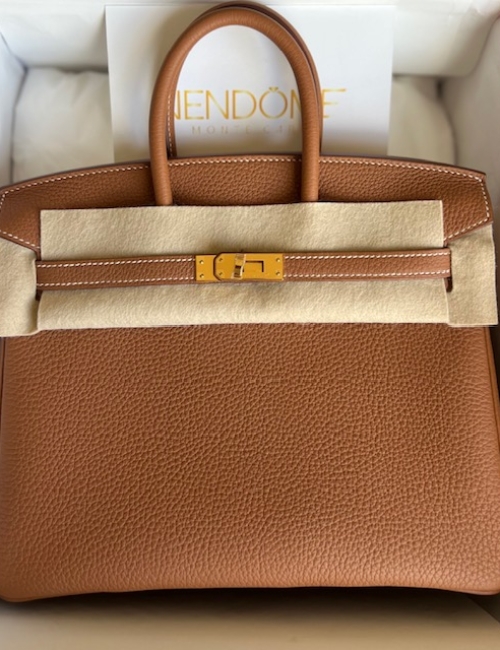 Hermes Birkin 25 Gold Togo Gold Hardware