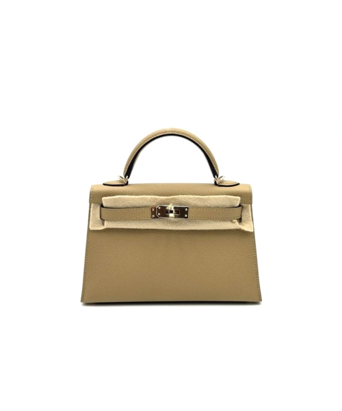 Hermes Kelly 20 Pousiere Epsom Light Gold Hardware