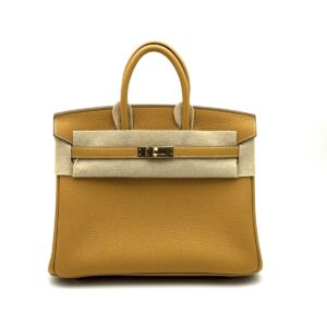 Hermes Birkin 25 Naturel Sable Togo Gold Hardware