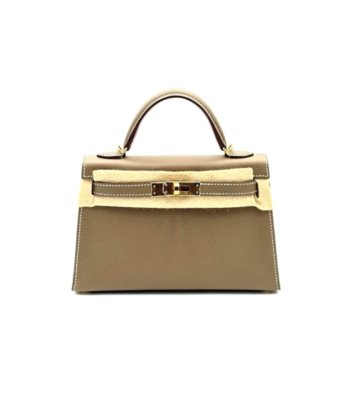 Hermes Kelly 20 Etoupe Epsom Gold Hardware