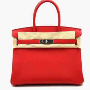 Hermes Birkin 30 Rouge de Coeur Togo Palladium Hardware