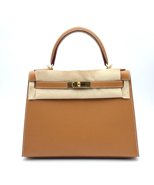 Hermes Kelly 28 Gold Epsom Gold Hardware