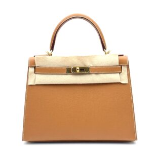 Hermes Kelly 28 Gold Epsom Gold Hardware