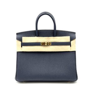 Hermes Birkin 25 Bleu Abysse Togo Gold Hardware