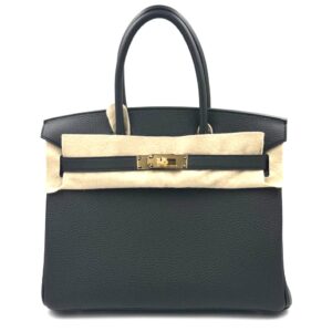 Hermes Birkin 30 Black Togo Gold Hardware