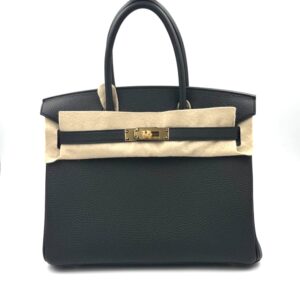 Hermes Birkin 30 Black Togo Gold Hardware