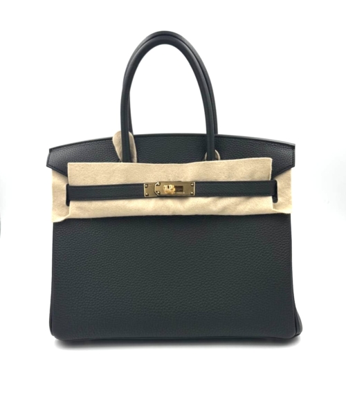 Hermes Birkin 30 Black Togo Gold Hardware