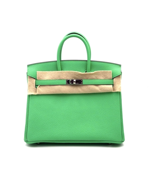 Hermes Birkin 25 Vert Comics Togo Palladium Hardware