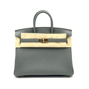 Hermes Birkin 25 Vert Amande Togo Gold Hardware