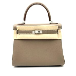 Hermes Kelly 25 Etoupe Togo Palladium Hardware