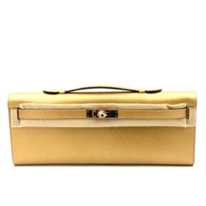 Hermes Kelly Cut Dore Chevre Gold Hardware