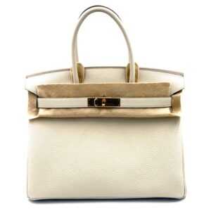Hermes Birkin 30 Craie Togo Gold Hardware