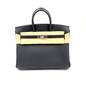 Hermes Birkin 25 Black Togo Palladium Hardware
