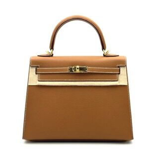 Hermes Kelly 25 Sellier Gold Epsom Gold Hardware