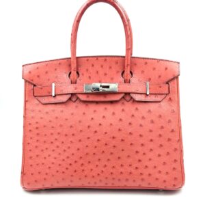 Hermes Birkin 30 Bougainvillier Ostrich Palladium Hardware