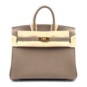 Hermes Birkin 25 Etoupe Togo Gold Hardware